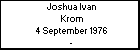 Joshua Ivan Krom