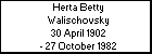 Herta Betty Walischovsky