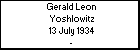 Gerald Leon Yoshlowitz