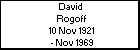 David  Rogoff