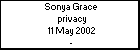 Sonya Grace  privacy