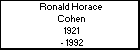 Ronald Horace  Cohen